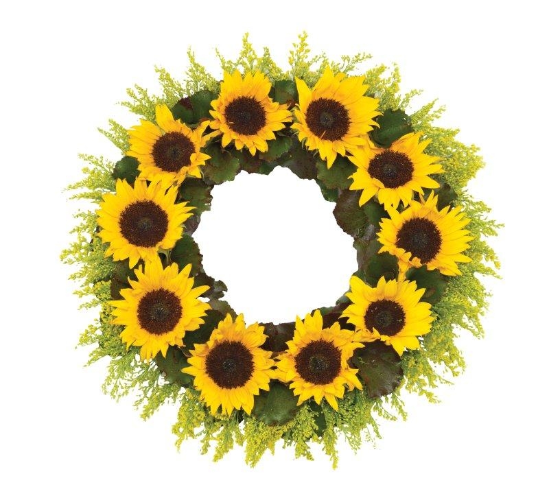 Sunflower Wreath.