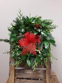10'' Plain Holly Wreath