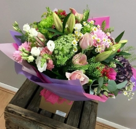 Deluxe Florists Choice Hand Tied Bouquet