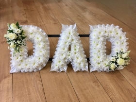 Based DAD Ribbon Edged Letters